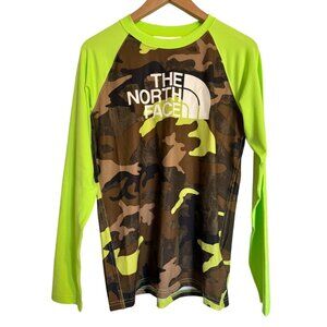 North Face Amphibious Camo Green Size XL UPF 40+  Boys 18/20 NWT $45